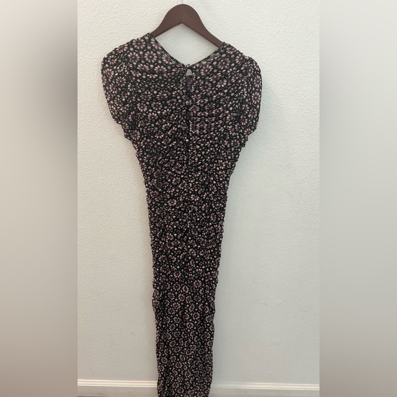 NWT Free People Elegant Black Floral Dress size M - Picture 3 of 4